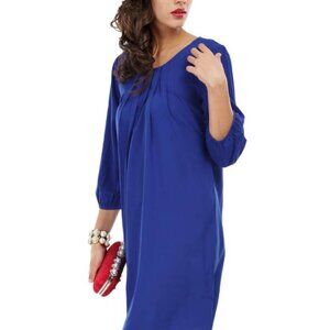 Cover Me Sheer sapphire blue Coverup vacay casual Dress Sz L